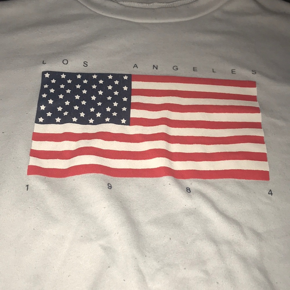 Los Angeles 1984 white pullover